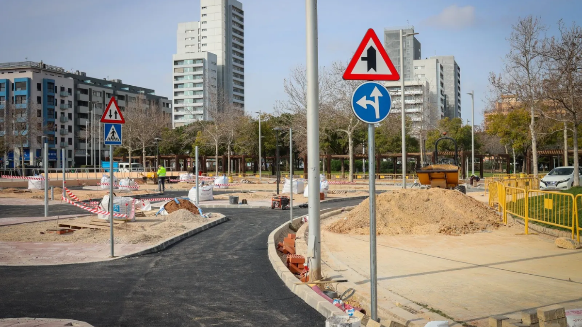 Avanzan las obras del primer parque infantil de seguridad vial de Torrent