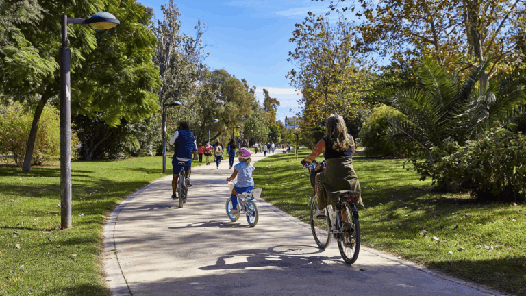 camino ciclista peatonal turia valencia