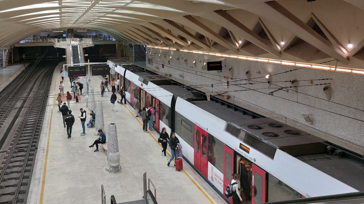 Metrovalencia interrumpe el servicio entre las estaciones de Alameda y Marítim desde este jueves